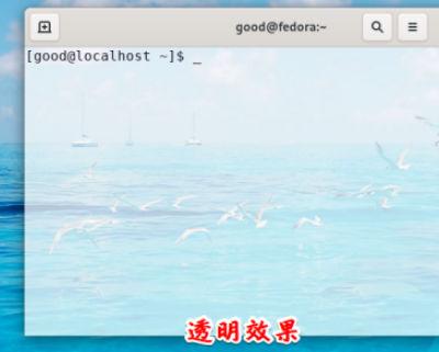 fedora终端怎么自定义透明效果? linux透明效果的设置方法(图7) fedora终端怎么自定义透明效果? linux透明效果的设置方法(图7)