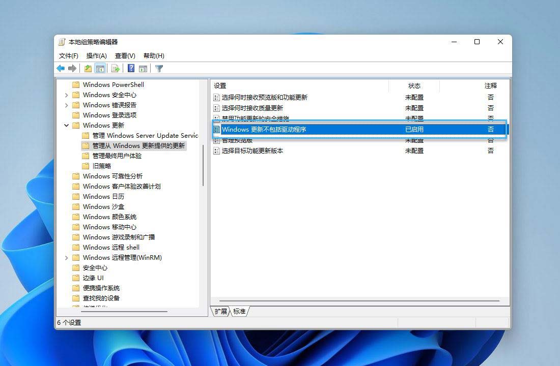 win11怎么禁止Windows Update 自动更新驱动程序?(图4) win11怎么禁止Windows Update 自动更新驱动程序?(图4)