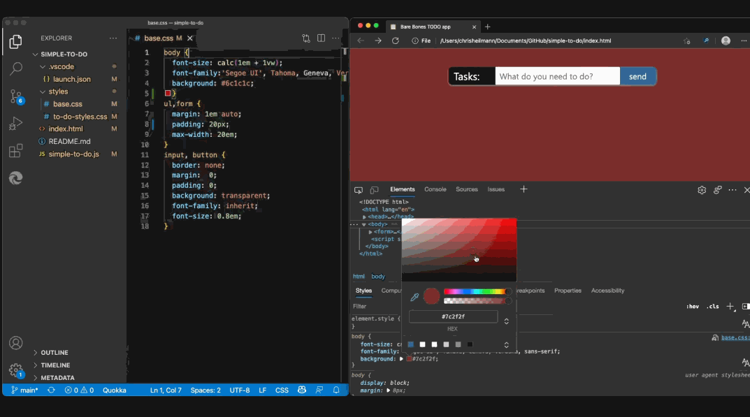 Edge浏览器开发者工具代码修改同步到Vscode中(图2) 自动同步