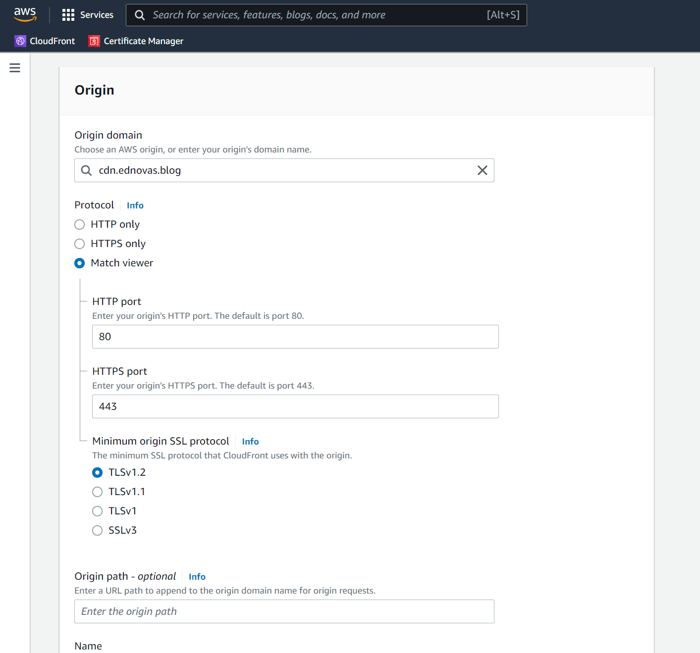 亚马逊 AWS Cloudfront CDN 使用教程(图3) 亚马逊 AWS Cloudfront CDN 使用教程(图3)