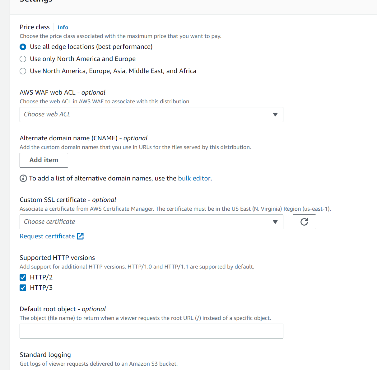 亚马逊 AWS Cloudfront CDN 使用教程(图5) 亚马逊 AWS Cloudfront CDN 使用教程(图5)
