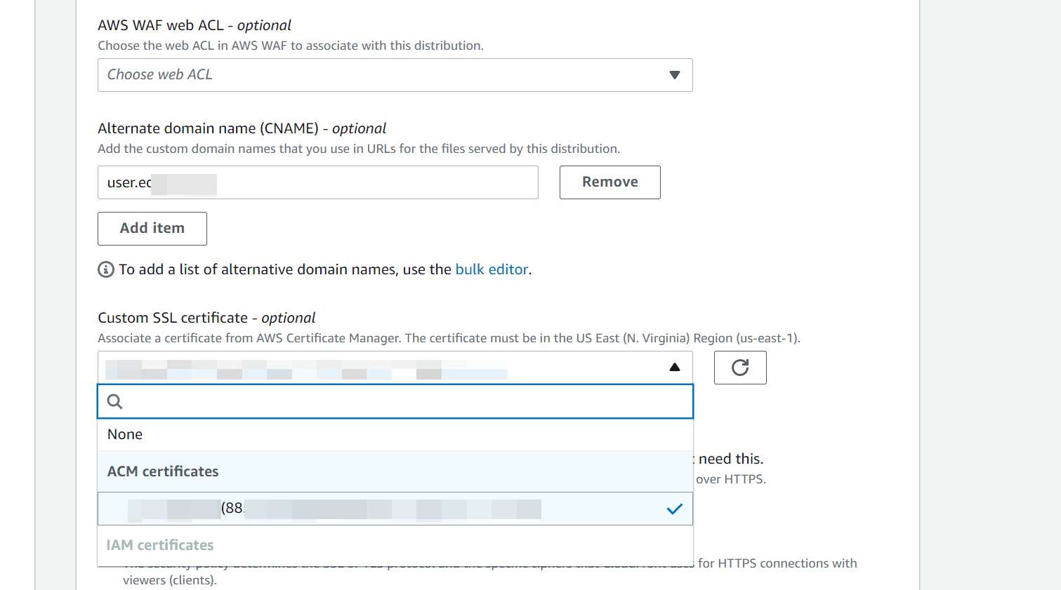 亚马逊 AWS Cloudfront CDN 使用教程(图12) 亚马逊 AWS Cloudfront CDN 使用教程(图12)