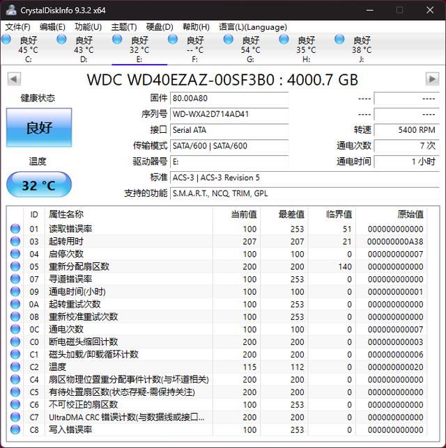 大容量高性价比 西部数据蓝盘4TB体验测评(图7) 大容量高性价比 西部数据蓝盘4TB体验测评(图7)