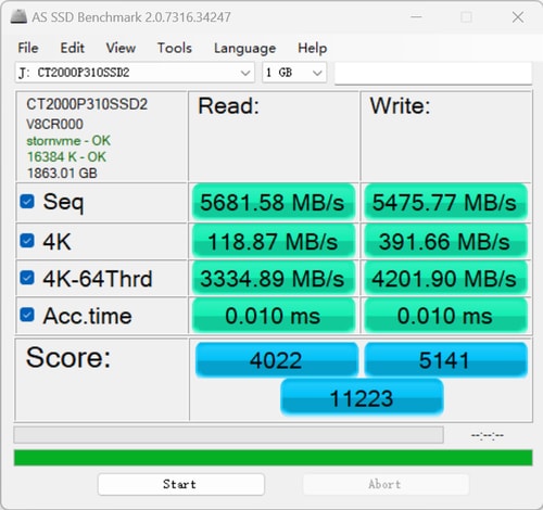 英睿达P310 SSD怎么样 Crucial 英睿达P310 NVMe 2TB SSD评测(图12) 英睿达P310 SSD怎么样 Crucial 英睿达P310 NVMe 2TB SSD评测(图12)