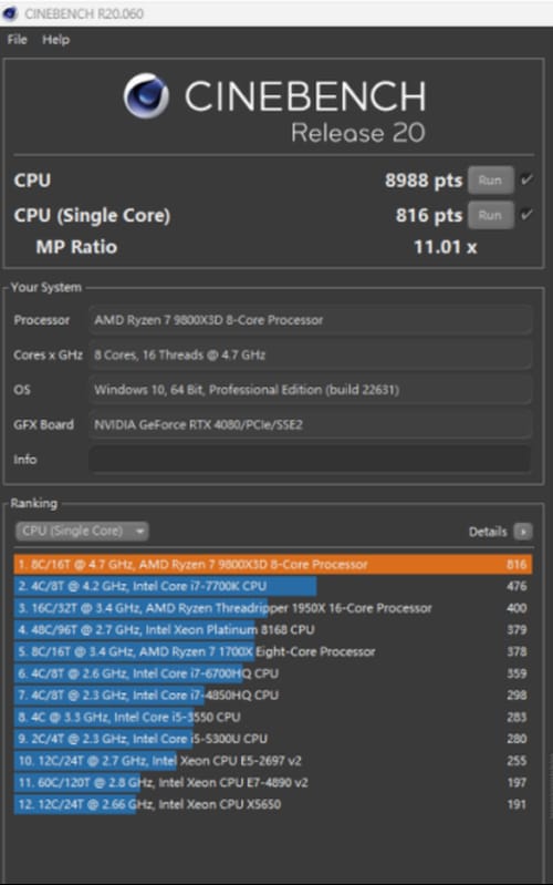 AMD锐龙7 9800X3D处理器怎么样 AMD锐龙7 9800X3D处理器首发评测(图19) AMD锐龙7 9800X3D处理器怎么样 AMD锐龙7 9800X3D处理器首发评测(图19)