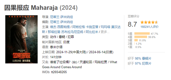 豆瓣8.7分!印度电影又出神片《因果报应》:极限反转(图2) 豆瓣8.7分!印度电影又出神片《因果报应》:极限反转