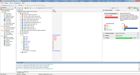 网络漏洞扫描工具Acunetix Web Vulnerability Scanner(AWVS)使用介绍(图7) 网络漏洞扫描工具Acunetix Web Vulnerability Scanner(AWVS)使用介绍(图7)