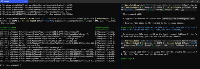 微软 AI Shell 实测! Win11 命令行效率利器(图5) 微软 AI Shell 实测! Win11 命令行效率利器(图5)