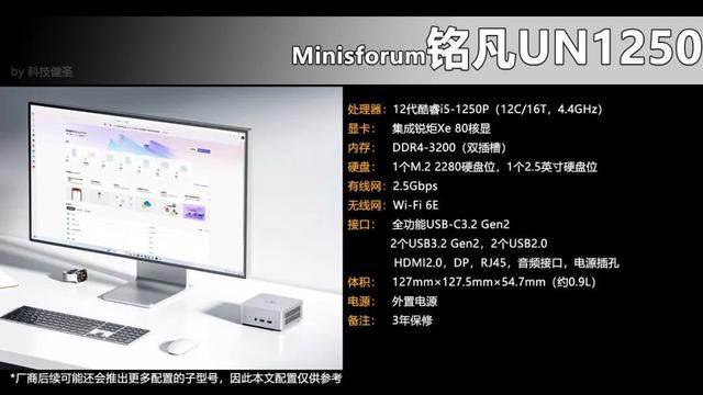 搭载i5-1250P的铭凡UN1250值得买吗? 铭凡 UN1250迷你主机开售(图9) 搭载i5-1250P的铭凡UN1250值得买吗? 铭凡 UN1250迷你主机开售(图9)