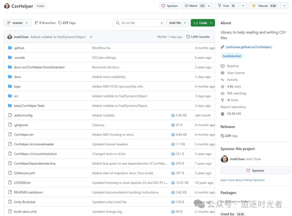 .NET使用CsvHelper快速读取和写入CSV文件的操作方法(图1) .NET使用CsvHelper快速读取和写入CSV文件的操作方法(图1)